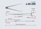 Щипцы однозубые д/оттягивания матки пулевые 250мм  Щ-24 J-20-290