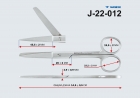 Ножницы 1 острый конец прямые 145мм J-22-012