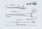 Зажим к/о зуб №2 200мм прямой 3-32 J-17-104